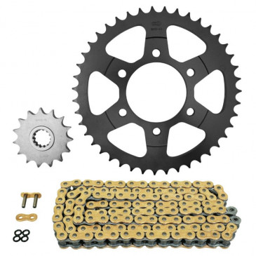 KIT CHAINE ADAPTABLE KAWASAKI 1000 KLZ VERSYS 2012>2018, KLZ VERSYS SE 2019>, KLZ VERSYS S 2022> 525 15x43 (DIAM COURONNE 80/104/10.5) (DEMULTIPLICATION ORIGINE) -AFAM- 5400598041419