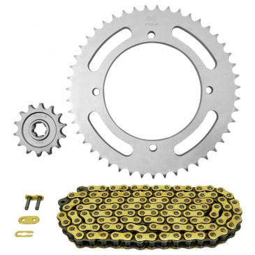 KIT CHAINE ADAPTABLE KAWASAKI 125 KLX 2010>2016 428 14x47 (DIAM COURONNE 110/126/8.25) (DEMULTIPLICATION ORIGINE) -AFAM- 5400598039591