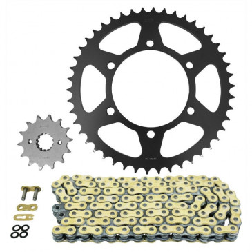 KIT CHAINE ADAPTABLE KAWASAKI 300 KLE VERSYS 2017>2018, KLE VERSYS X ABS 2017>2020 520 14x46 (DIAM COURONNE 110/130/10.5) (DEMULTIPLICATION ORIGINE) -AFAM- 5400598114144