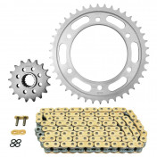 CHAIN AND SPROCKET KIT FOR KTM 1290 R SUPER ADVENTURE 2017>2021, S SUPER ADVENTURE 2017>2021, SUPER ADVENTURE 2015>2021 525 17x42 (Ø SPROCKET 125/150/10.5) (OEM SPECIFICATIONS) -AFAM- 5400598048494