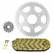 CHAIN AND SPROCKET KIT FOR RIEJU 125 RS2 2006>2010, RS2 PRO 2007>2010 428 14x46 (Ø SPROCKET 55/90.5/8.5) (OEM SPECIFICATIONS) -AFAM- 5400598050824