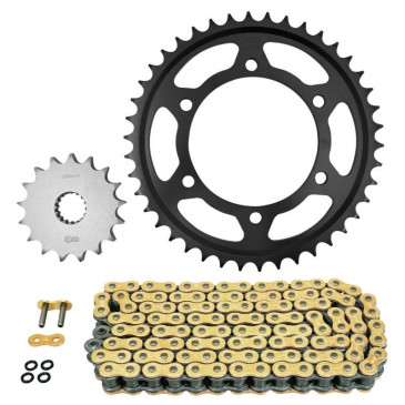 KIT CHAINE ADAPTABLE SUZUKI 1000 GSX R 2009>2016 530 17x42 (DIAM COURONNE 110/130/10.25) (DEMULTIPLICATION ORIGINE) -AFAM- 5400598038600