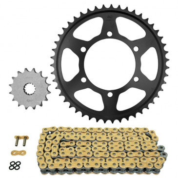 KIT CHAINE ADAPTABLE TRIUMPH 675 STREET TRIPLE 2013>2016 525 16x47 (DIAM COURONNE 106/125/10.5) (DEMULTIPLICATION ORIGINE) -AFAM- 5400598051043