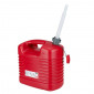 JERRYCAN/BIDON ESSENCE/CARBURANT PRESSOL EN POLYETHYLENE ROUGE AVEC BEC FLEXIBLE 20L 4103810211379