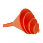 ENTONNOIR PRESSOL EN POLYETHYLENE ORANGE DIAMETRE 50-75-100-120mm (JEU DE 4) 4103810023606