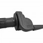 POIGNEE DE GAZ MOTO OFF ROAD DOMINO 3944 ALU NOIR AVEC REVETEMENT NOIR (MONOCABLE) 8033900000063