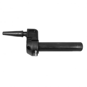 THROTTLE HANDLE FOR MOTORBIKE/SCOOTER/MOPED DOMINO 0721 BLACK WITHOUT GRIPS