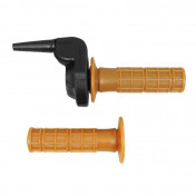 THROTTLE HANDLE FOR MOPED - DOMINO VINTAGE COMMANDOS ALUMINIUM BLACK 8033900005198