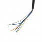 COMMODO/COMMUTATEUR/COUPE CONTACT MOTO UNIVERSEL DROIT AVEC FIL 1M NOIR (FONCTIONS START ET STOP) -DOMINO- 8033900032453