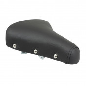 SELLE CYCLO ADAPTABLE SOLEX NOIR AVEC RESSORTS CHROME 3701213416271