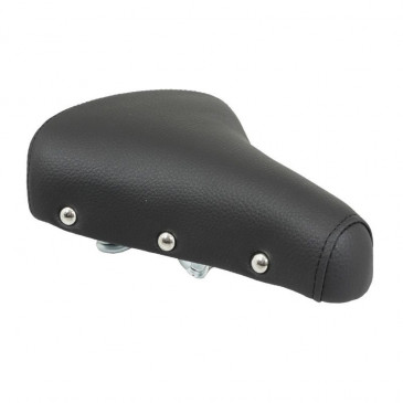 SELLE CYCLO ADAPTABLE SOLEX NOIR AVEC RESSORTS CHROME