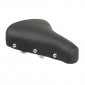 SELLE CYCLO ADAPTABLE SOLEX NOIR AVEC RESSORTS CHROME 3701213416271