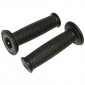 REVETEMENT POIGNEE PROGRIP MOTO OFF ROAD 714 RALLY SIMPLE DENSITE NOIR CLOSED END 125mm (PAIRE)