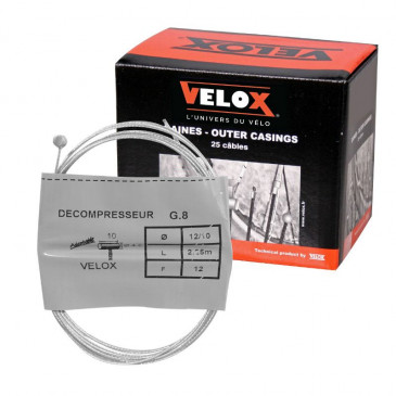 CABLE FOR DECOMPRESSOR VELOX G.8 - FOR MBK - head 5x6mm -Ø 12/10 Lg 2,25M (12 wires) (IN BOX PER 25)