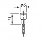 CABLE DE FREIN CYCLO VELOX G.1 POUR MBK BOULE 6x10mm DIAM 18/10 Lg 1,80M (14 FILS) (BOITE DE 25)