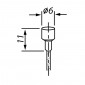 CABLE FOR BRAKES - FOR MOPED - VELOX G.1- FOR MBK head 6x10mm Ø 18/10 Lg 1,80M (14 wires) (IN BOX PER 25) 3660429911164