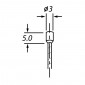 CABLE DE GAZ CYCLO VELOX G.4 POUR MBK/CIAO BOULE 3x4mm DIAM 12/10 Lg 1,20M (12 FILS) (BOITE DE 25)