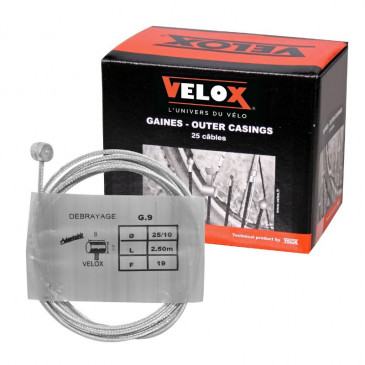 CABLE FOR CLUTCH - VELOX G.9 head 8x8mm Ø 25/10 Lg 2,50M (19 wires) (IN BOX PER 10) 3660429981297