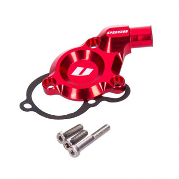 CARTER/COUVERCLE POMPE A EAU 50 A BOITE VOCA RACING POUR DERBI 50 SENDA 2006> EURO 3 ROUGE 3700948275993