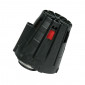 AIR FILTER - MALOSSI E 5 STRAIGHT/OFF CENTRE FOR PHBG 15-21 BLACK COVER- RED FOAM- (EXCEPT FOR PEUGEOT)