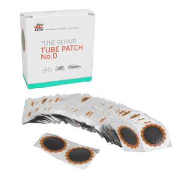 PATCH FOR INNER TUBE - TIP TOP COMBIBOX N°0 RED - ROUND - Ø 30mm (100 items) (5000036) 4003115000039