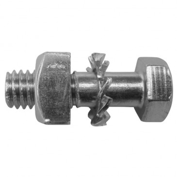 VIS/BOULON DE COURONNE ALGI CYCLO POUR PEUGEOT 103 ROUE A BATONS M6x100 - L 20 mm (VENDU A L'UNITE) (02944000) 3284660136690