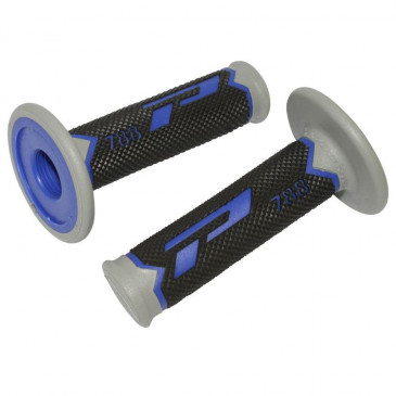 GRIP- PROGRIP OFF ROAD 788 TRIPLE DENSITY BASE COLOR BLUE/BLACK/GREY 115mm (PAIR) (CROSS/MX)