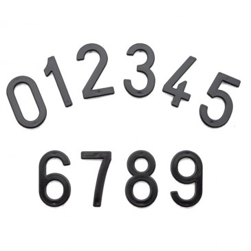 CHIFFRE PLAQUE TIFLEX MOTO/SCOOTER 45mm 0 (VENDU PAR 10) 3700948121306