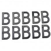 LETTRE PLAQUE TIFLEX MOTO/SCOOTER 45mm B (VENDU PAR 10) 3700948121917