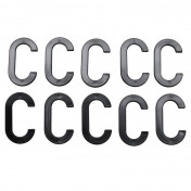 LETTRE PLAQUE TIFLEX MOTO/SCOOTER 45mm C (VENDU PAR 10) 3700948121924