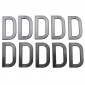 LETTER FOR LICENSE PLATE TIFLEX ALUMINIUM MOTORBIKE/SCOOTER 45mm D (SOLD PER 10) 3700948121931