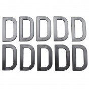 LETTRE PLAQUE TIFLEX MOTO/SCOOTER 45mm D (VENDU PAR 10) 3700948121931