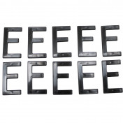 LETTRE PLAQUE TIFLEX MOTO/SCOOTER 45mm E (VENDU PAR 10) 3700948121948