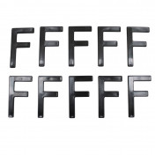 LETTRE PLAQUE TIFLEX MOTO/SCOOTER 45mm F (VENDU PAR 10) 3700948121955