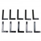 LETTER FOR LICENSE PLATE TIFLEX ALUMINIUM MOTORBIKE/SCOOTER 45mm L (SOLD PER 10) 3700948122006