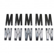 LETTRE PLAQUE TIFLEX MOTO/SCOOTER 45mm M (VENDU PAR 10) 3700948122013