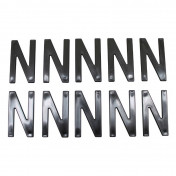 LETTRE PLAQUE TIFLEX MOTO/SCOOTER 45mm N (VENDU PAR 10) 3700948122020