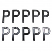 LETTRE PLAQUE TIFLEX MOTO/SCOOTER 45mm P (VENDU PAR 10) 3700948122037