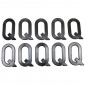 LETTER FOR LICENSE PLATE TIFLEX ALUMINIUM MOTORBIKE/SCOOTER 45mm Q (SOLD PER 10) 3700948122044