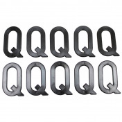 LETTRE PLAQUE TIFLEX MOTO/SCOOTER 45mm Q (VENDU PAR 10) 3700948122044