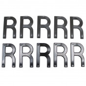 LETTRE PLAQUE TIFLEX MOTO/SCOOTER 45mm R (VENDU PAR 10) 3700948122051