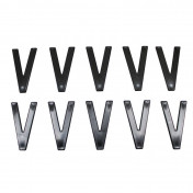 LETTRE PLAQUE TIFLEX MOTO/SCOOTER 45mm V (VENDU PAR 10) 3700948122099