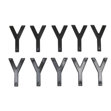 LETTER FOR LICENSE PLATE TIFLEX ALUMINIUM MOTORBIKE/SCOOTER 45mm Y (SOLD PER 10) 3700948122129