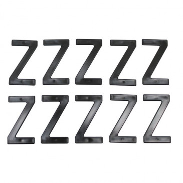 LETTER FOR LICENSE PLATE TIFLEX ALUMINIUM MOTORBIKE/SCOOTER 45mm Z (SOLD PER 10) 3700948122136