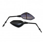 RETROVISEUR SCOOT REPLAY DESIGN 2 DIAM 8 NOIR REVERSIBLE (PAIRE) 3700948038406