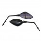 RETROVISEUR SCOOT REPLAY DESIGN 2 DIAM 8 NOIR REVERSIBLE (PAIRE) 3700948038406