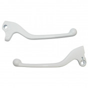 BRAKE LEVER (PAIR) FOR SCOOT REPLAY FOR MBK 50 BOOSTER 2004>, STUNT/YAMAHA 50 BWS 2004>, SLIDER -WHITE-