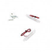 CLIGNOTANT UNIVERSEL REPLAY BARETTE 8 LEDS TRANSPARENT (L 60mm / H 8mm / L 8mm) (HOMOLOGUE CE) (PAIRE) 3700948032329