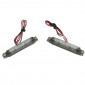 TURN SIGNAL (UNIVERSAL) REPLAY- BAR SHAPED-SMOKED -LEDS- (L 59mm / H 9mm / W 10mm) (8 LEDS ORANGE) -CEE APPROVED- (PAIR)