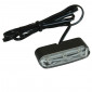 LICENSE PLATE LIGHT REPLAY WITH LEDS (MINI TRANSPARENT/NOIR) WITH MOUNTING BRACKET (3 CLEAR LEDS) (L 40mm / H 10mm / W18mm) -CEE APPROVED- 3700948033838